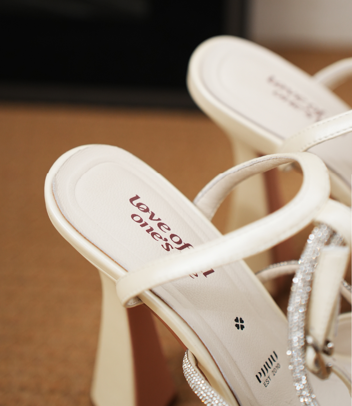 PJJUU white platform high heel sandals - DIZY.