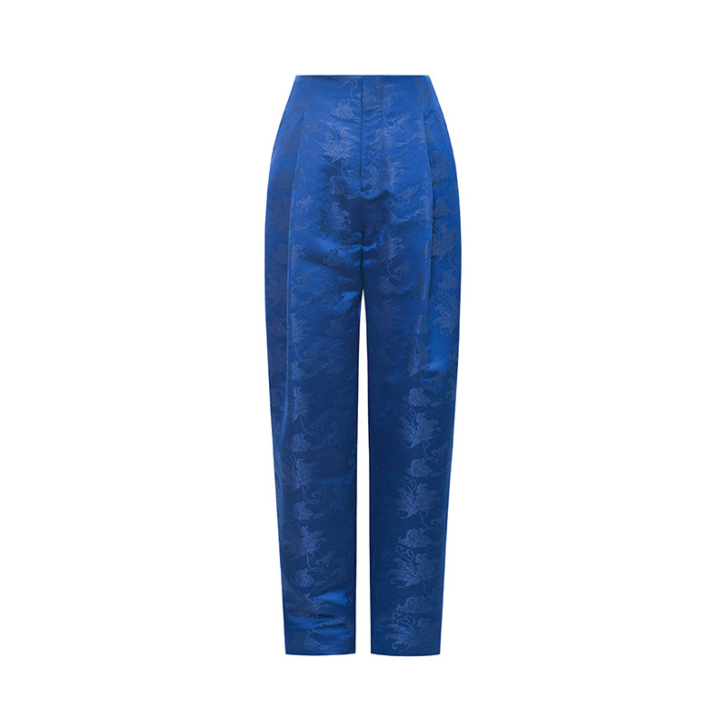 M essential Mackay designer sea green jacquard gag fish algae pattern nail bead jacket - ZYAN.