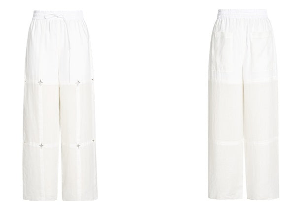 ZHUCHONGYUN loose light casual wide-leg pants and turtle neck top-KAMADO.