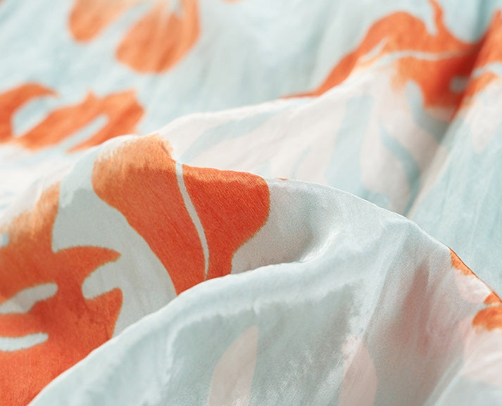 COMME MOI Lv Yan designer summer fashion casual resort style printed shorts - AMELIA.