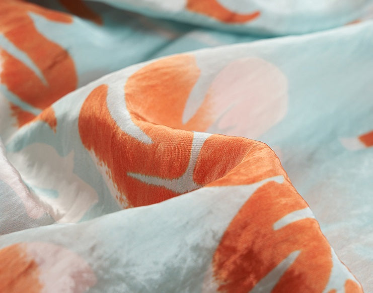 COMME MOI Lv Yan Designer Summer Women's V-Neck Sleeveless Resort Print Dress - OLIVIA.