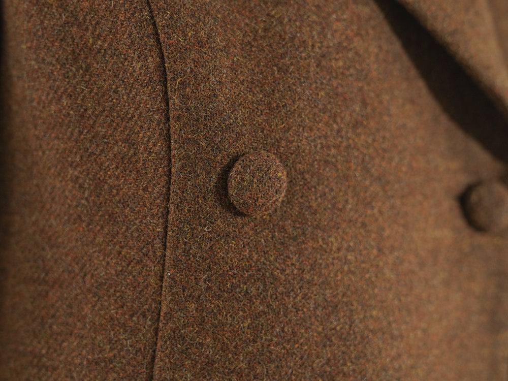 Huanzi worsted wool high-end vintage British women's autumn winter blazer - Tiwe