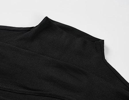 COMME MOI Lu Yan designer new women's wrap-around silk wool knitted dress - AHMED.