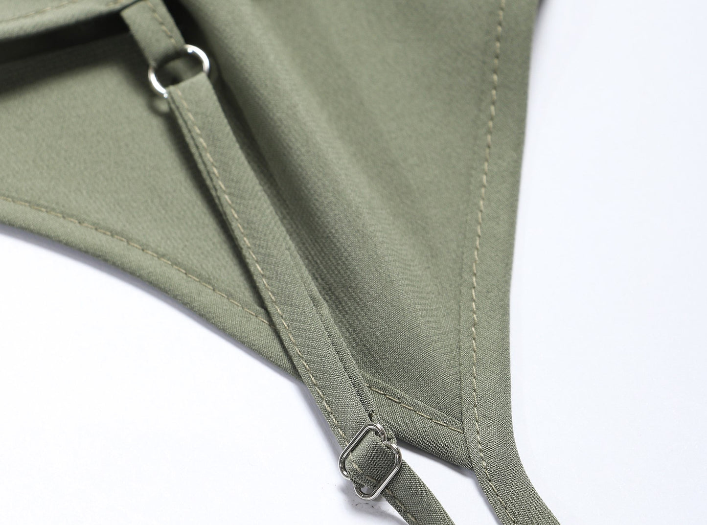 WANGXO | Silk Jacquard Streamer Suspender & Shirt Set -ÉLIA.