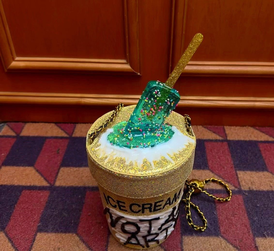 NOT AN ARTIST Dessert color aesthetics jelly texture popsicle melt bucket bag - SHADE