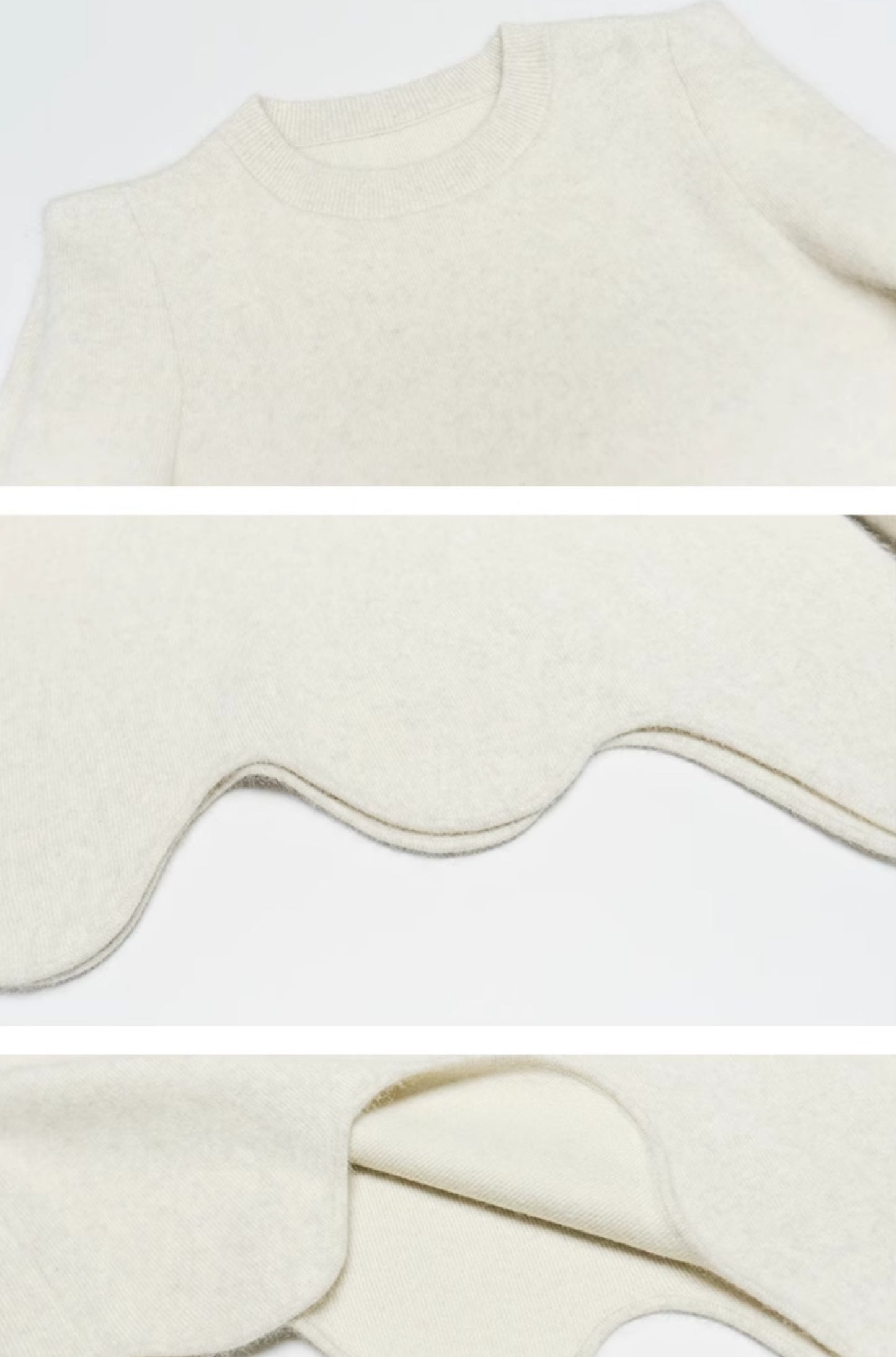 HECO Winter Warm Raccoon Fleece Wool Knitwear Sweater Women - side.