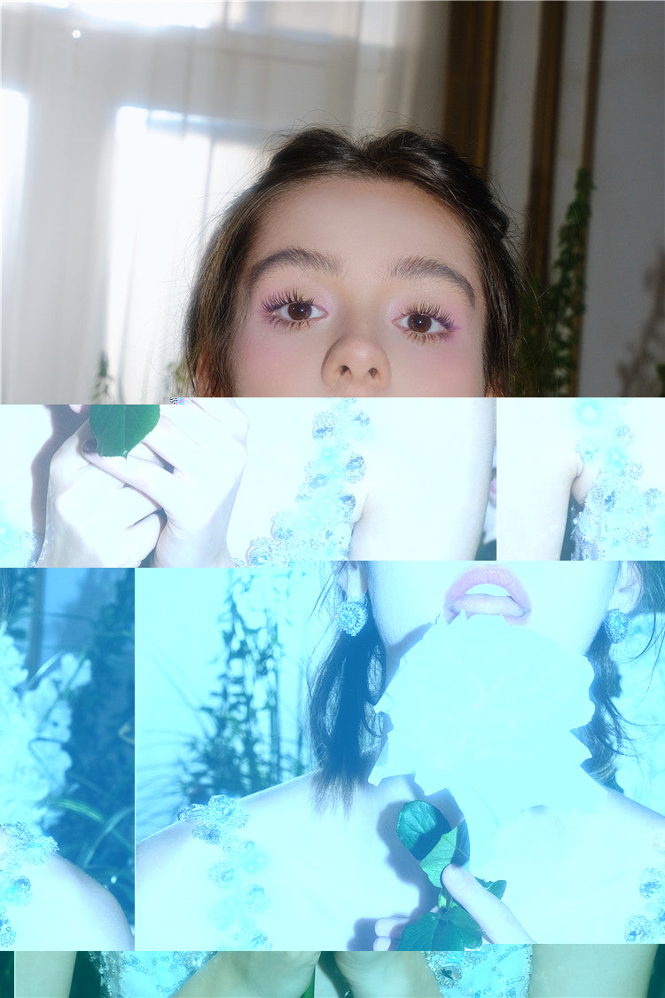 Wardrobes by Chen Luxury Crystal Diamond Dinner Party Earrings-Butter