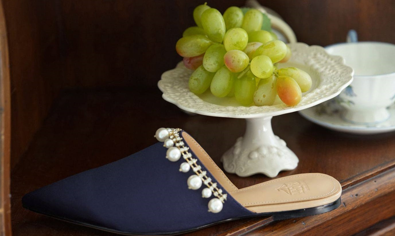 B-FEI women's handmade rhinestone pointed toe flat shoes-ELDON.