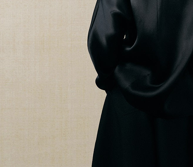 ZHUCHONGYUN slanted V-neck natural drape midi jacket-KALLEN.