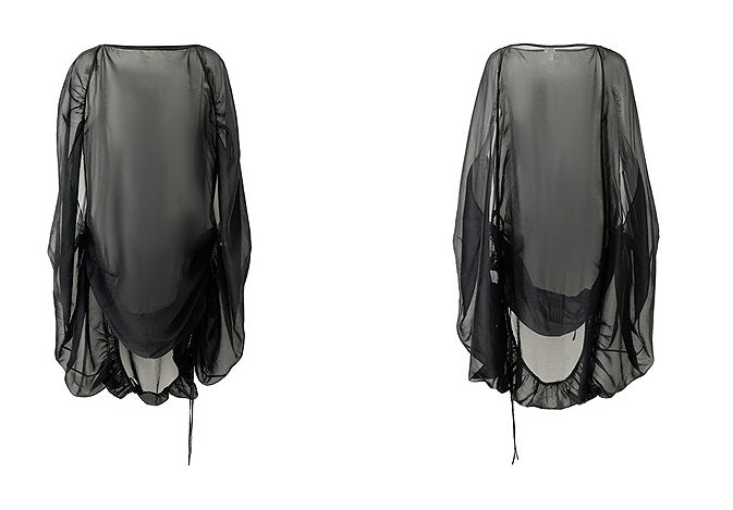 ZHUCHONGYUN pleats loose volume black blouse-RYUK.
