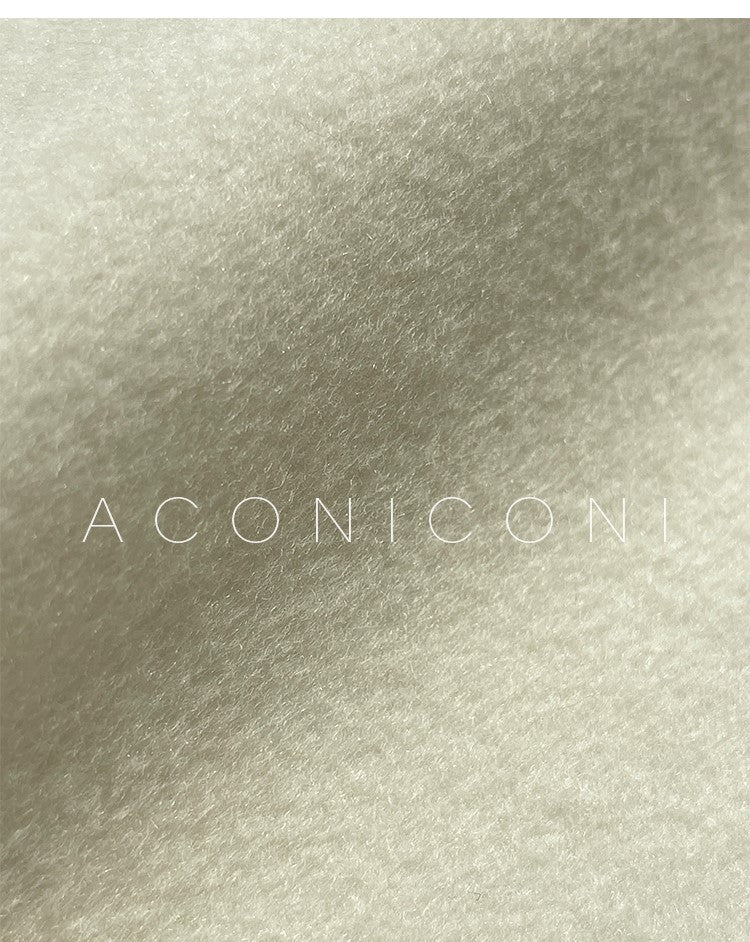 Aconiconi Elegant Red Crew Neck Bat Sleeves Long Straight cocoon Coat- Gone with the Wind/Snow Chant