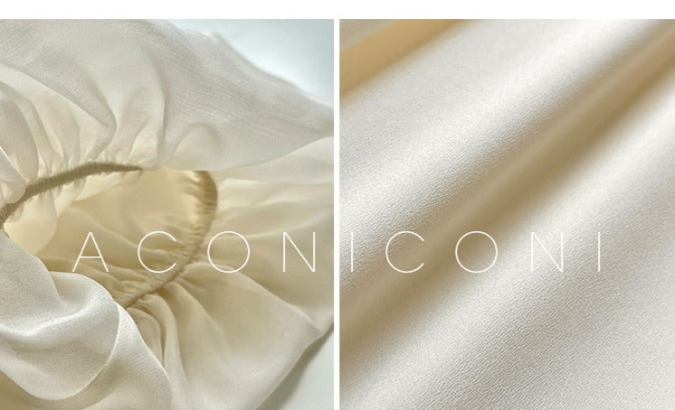 Aconiconi Elegant Square Collar French Print Maxi Resort Dress- Butterfly Spring Dust