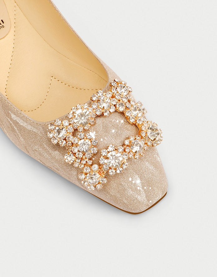 Pjjuu Flat Engagement Beautiful Plus Size Women's Wedding Shoes - ENJOY