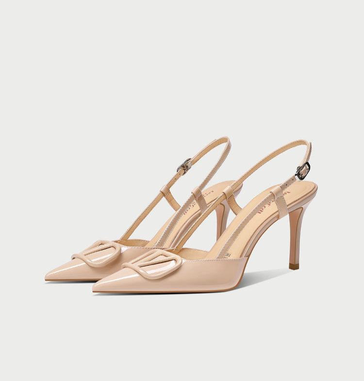 Pjjuu Nude Summer Baotou Sandals- CAN
