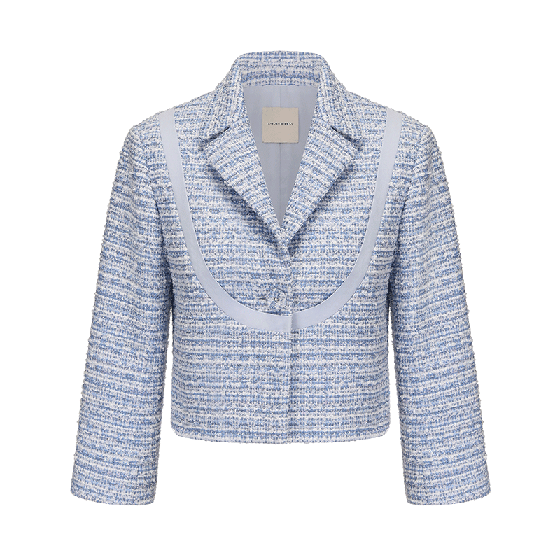 ATELIER MISS LU Curve Splicing Small Fragrance Short Jacket -MERCY.