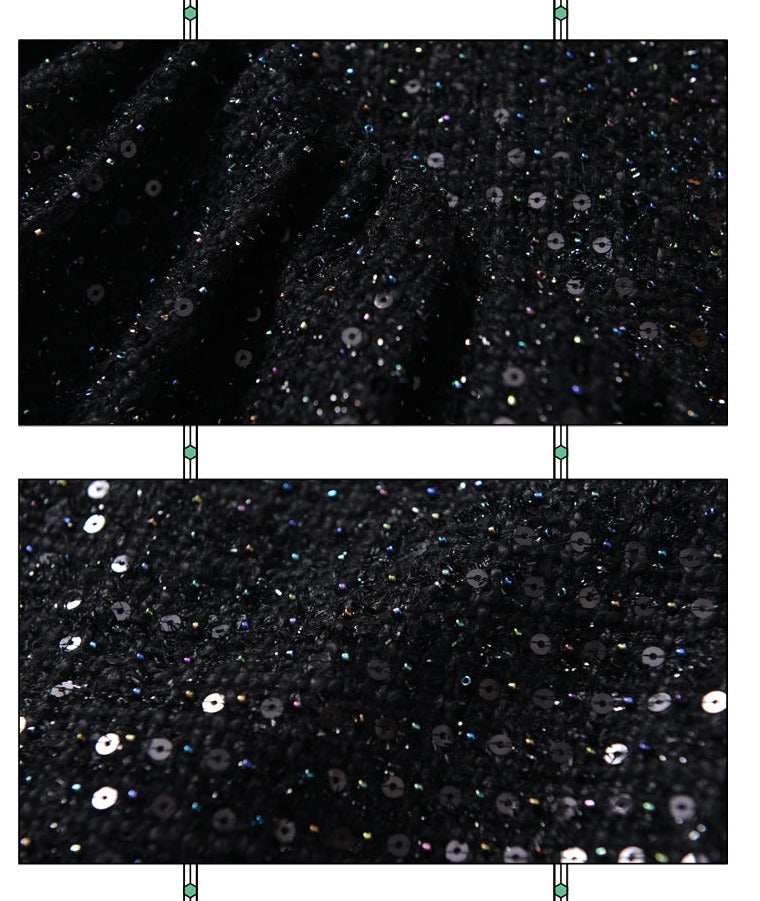 FAME beaded strapless sweetheart neckline black dress - Ekeui