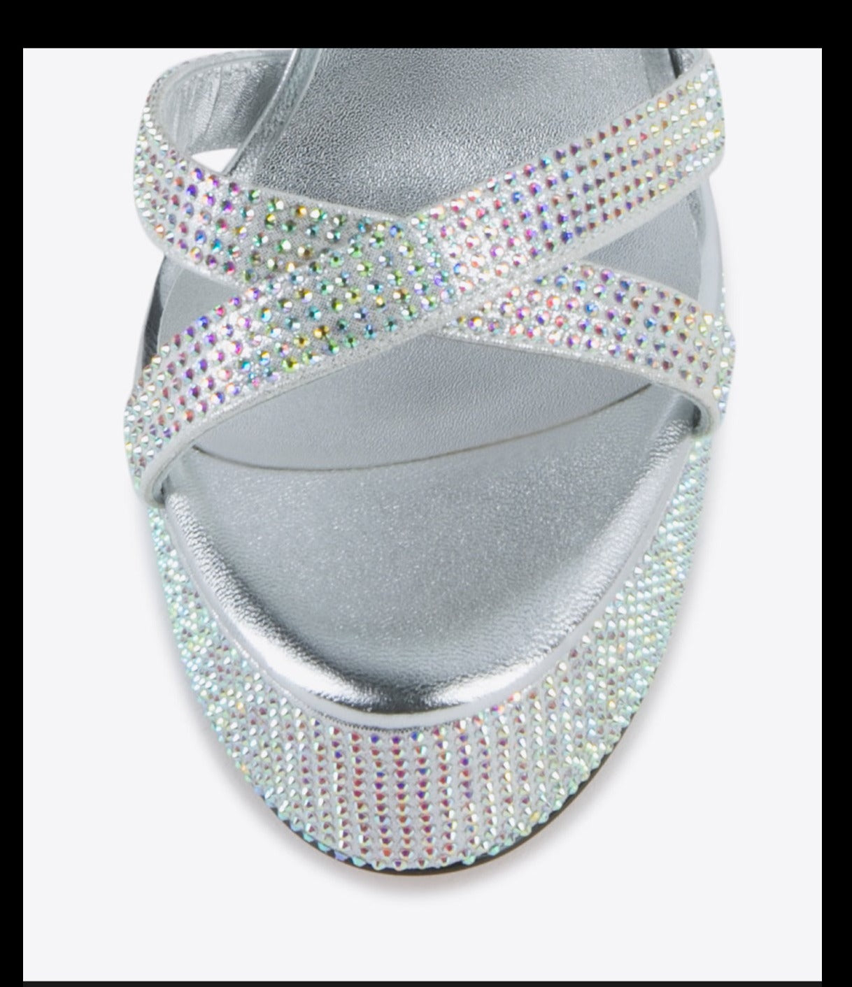 Fabfei platform 15cm sky high stiletto silver sexy rhinestone sandals - Hitta