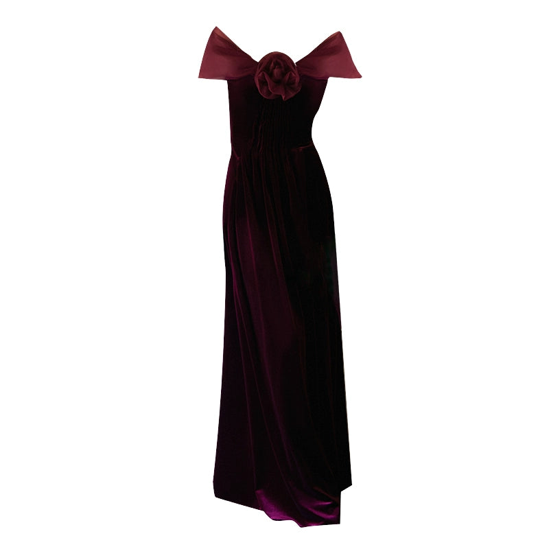 GOUDIN light luxury banquet evening dress-LONA.