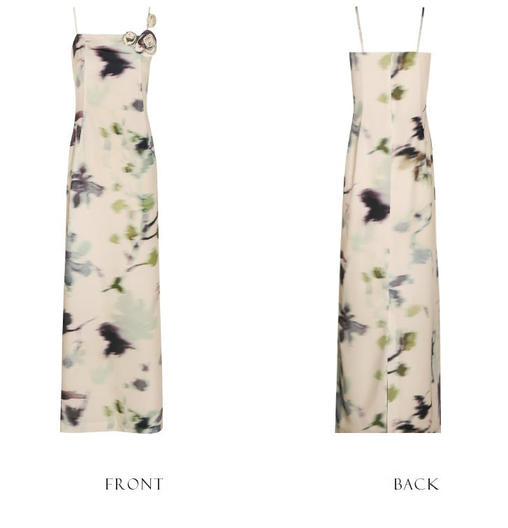 PURITY floral print slip resort dress- Belize