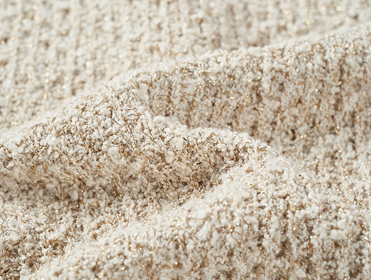 COMME MOI Lv Yan designer spring women's V-neck floral yarn knitted vest - EDEN.