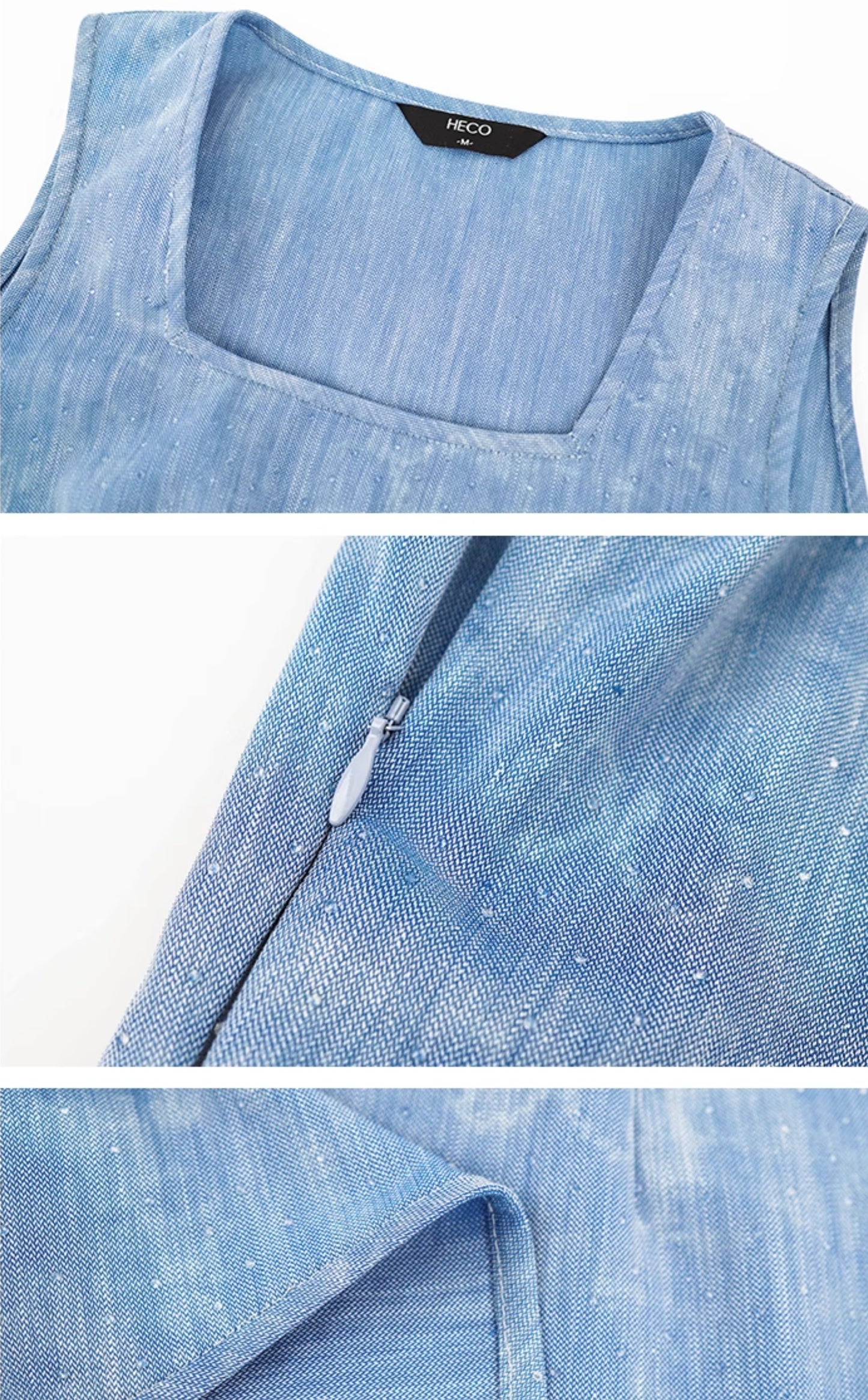 HECO Chinese women's summer blended glitter diamond I-shirt - SHADOW.