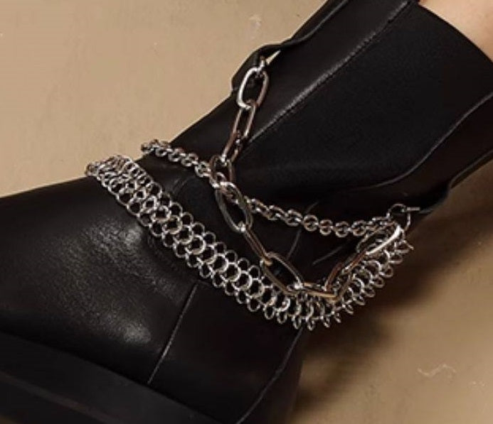 B-FEI Short Black Platform Boots-NYM.