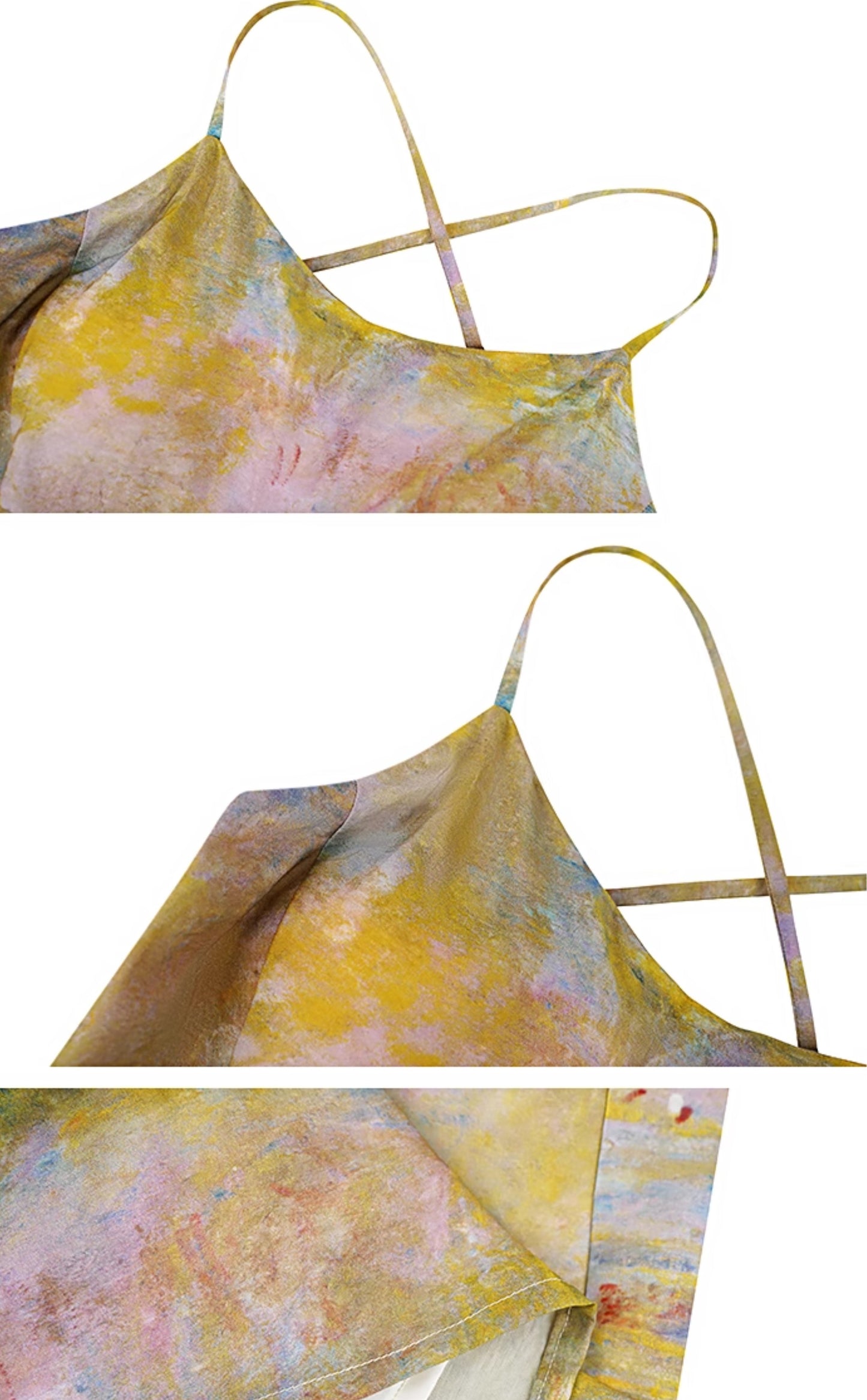 HECO Stacked Layered Midi Long Slip Dress - KING.