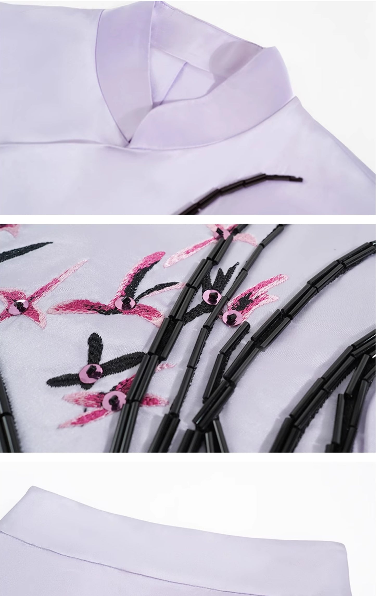 HECO Handmade Bead T-shirt Top Skirt Set - sins.