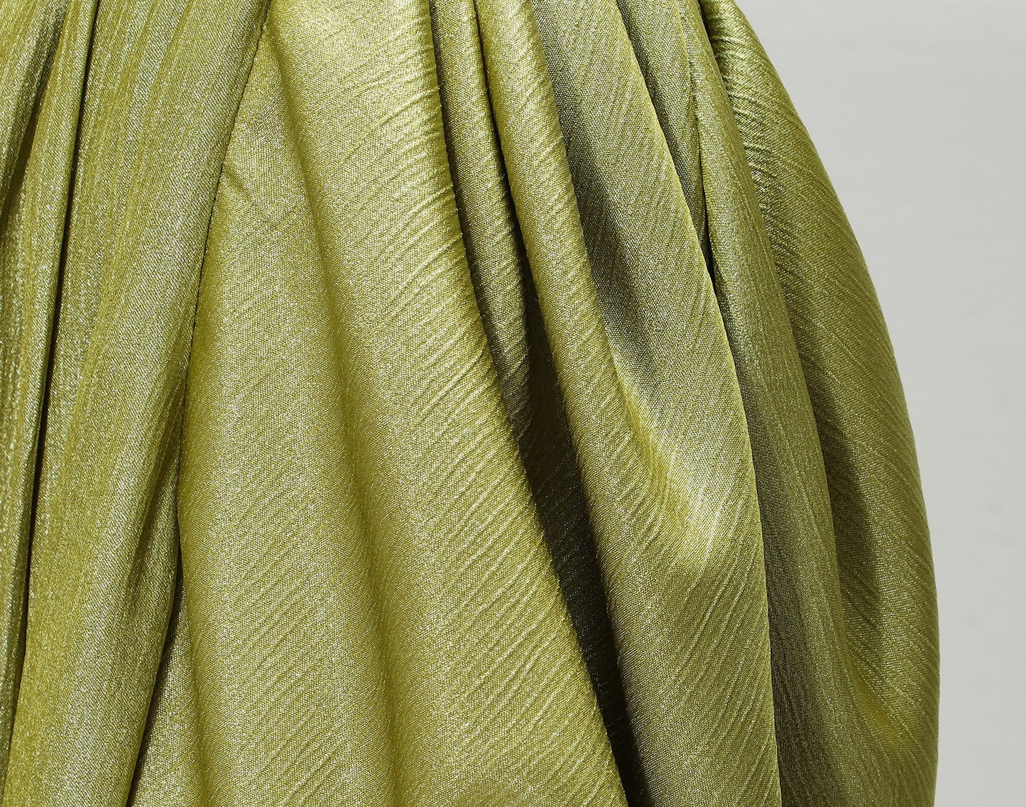 WANGXO | Satin Luster with Sequin-Embellished Silk Sleeve V-Neck Streamer Shirt - NIA.