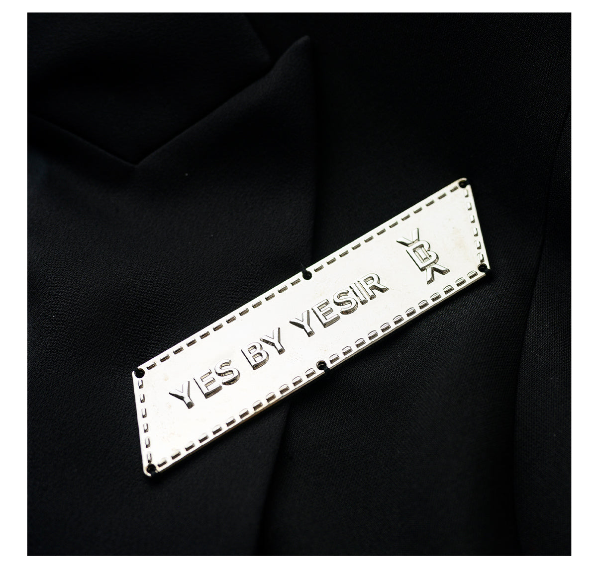 YES BY YESIR Elegant luxury copped jacket moon button pencil skirt - Netty