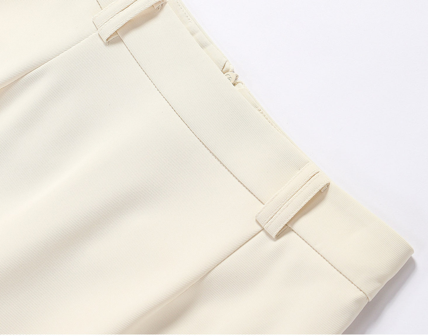 WANGXO | Imported Twisted Drape Fabric Elegant Commuter-Style Diagonal Placket with Loose Pleated Slit Vest & Skirt Suit Set -NALA