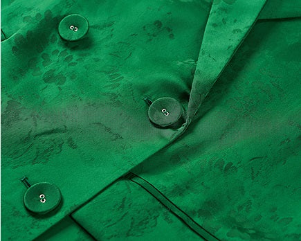 COMME MOI Lv Yan Designer Spring Women's Double-Breasted Suit &Suspender - AUTUMN.