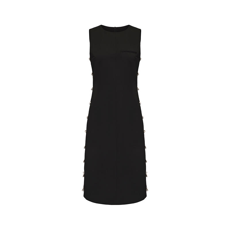 ATELIER MISS LU Rabbit Ears Bow Contrasting Patchwork Dress - NEXTER.