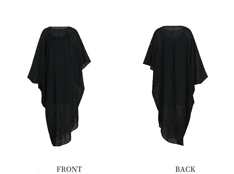 ZHUCHONGYUN classy black two-piece maxi dress-ARIKE.