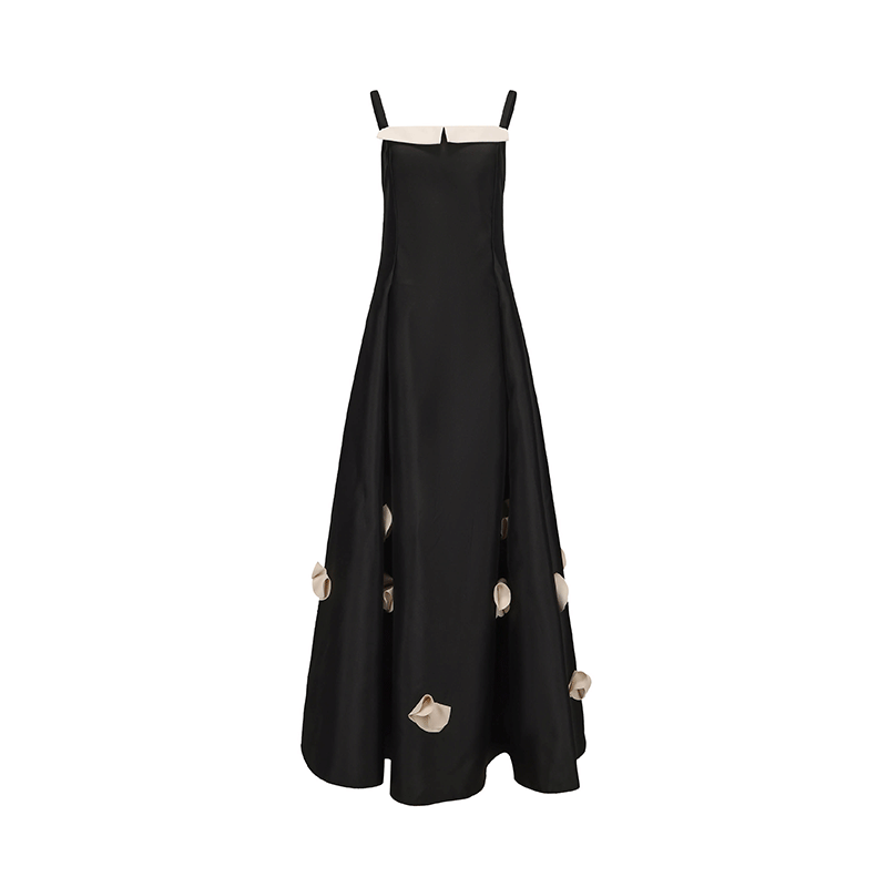 ATELIER MISS LU Orchid Shape Cut Gorgeous Swing Dress - CLAIRE.