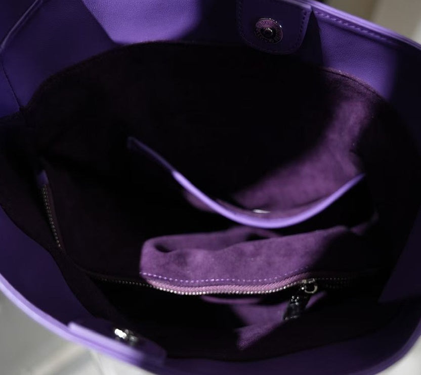 IUBALLET Leather Commuter Large Capacity Tote Bag- SURPRISES.