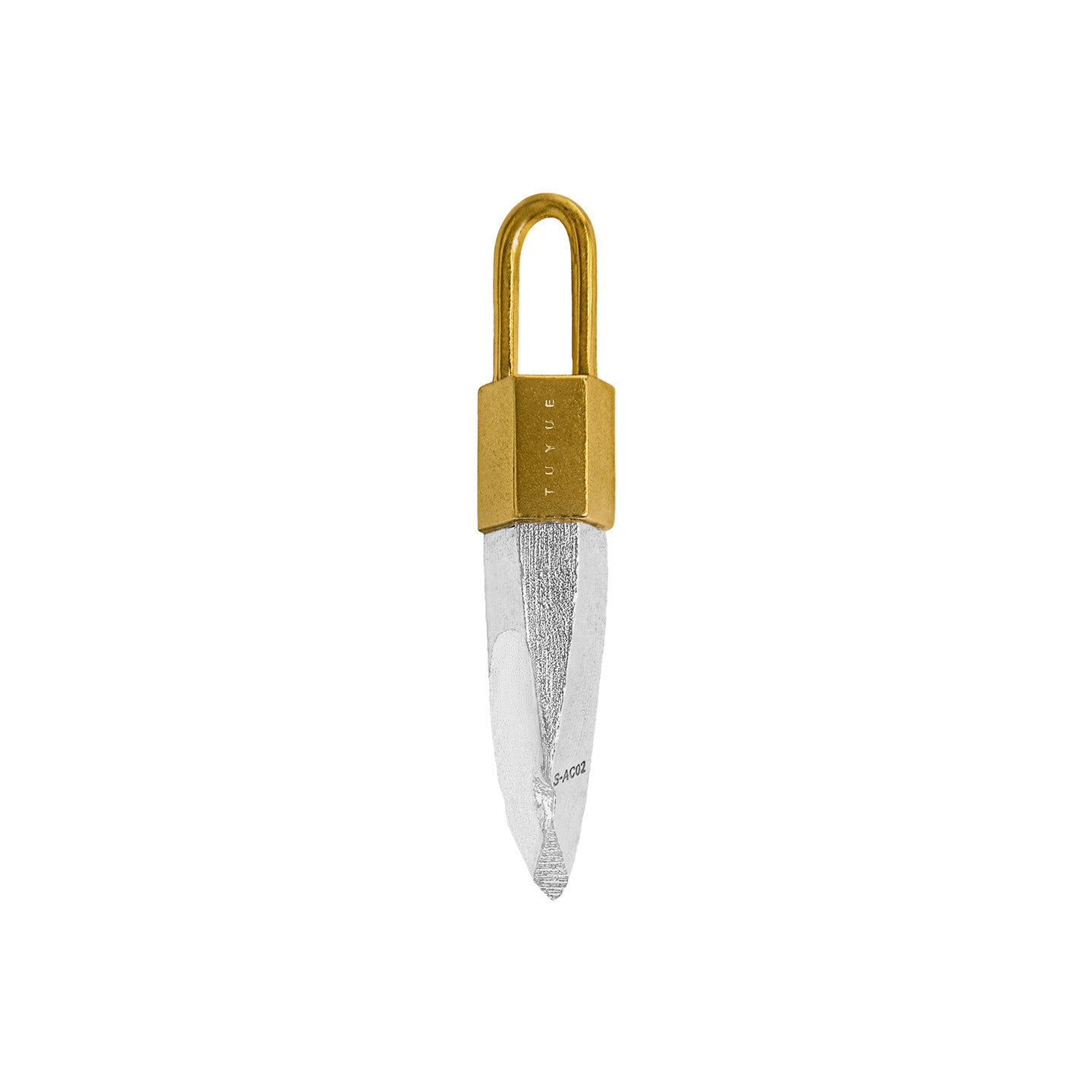 TUYUE brass gold-plated pioneer jewelry metal structure pendant - BRAHAM.