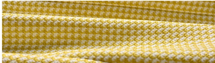 YES BY YESIR butterfly neck short yellow checkered dress - dopamine.