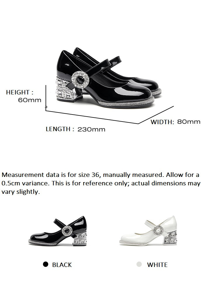 SHOESZOOO French Maryjane Leather Block Heels - PROUD.