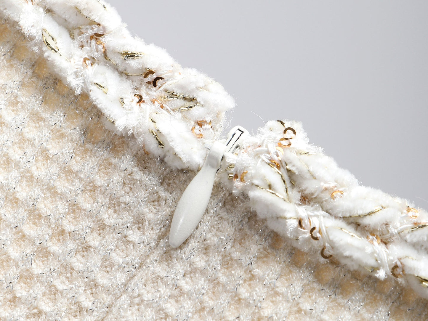 WANGXO | Starlight Special Woven Waffle Texture Lotus Leaf Edge Layered Dress -NYLA.