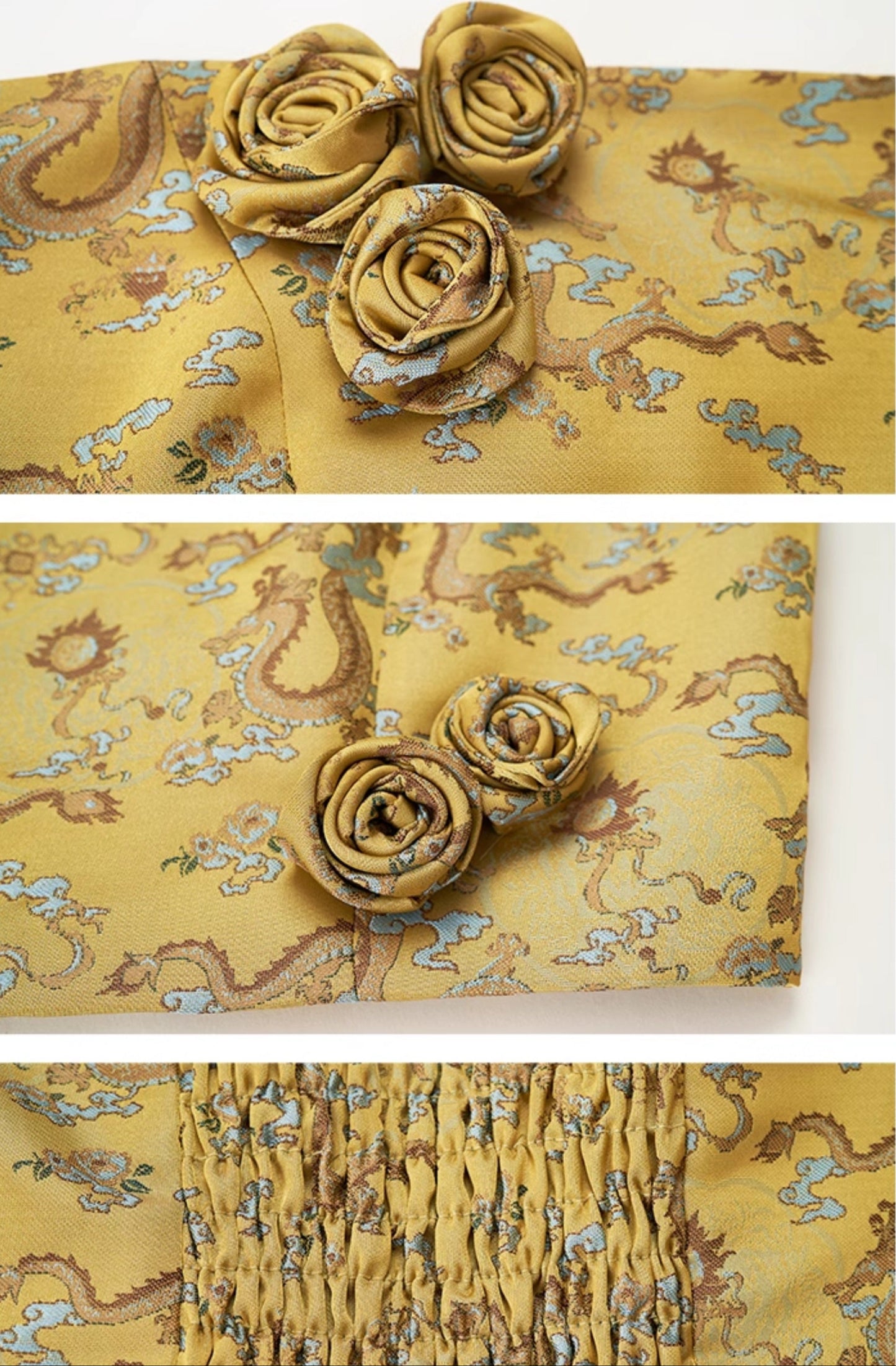 HECO Dragon Jacquard Elasticated Bandeau Top - great.