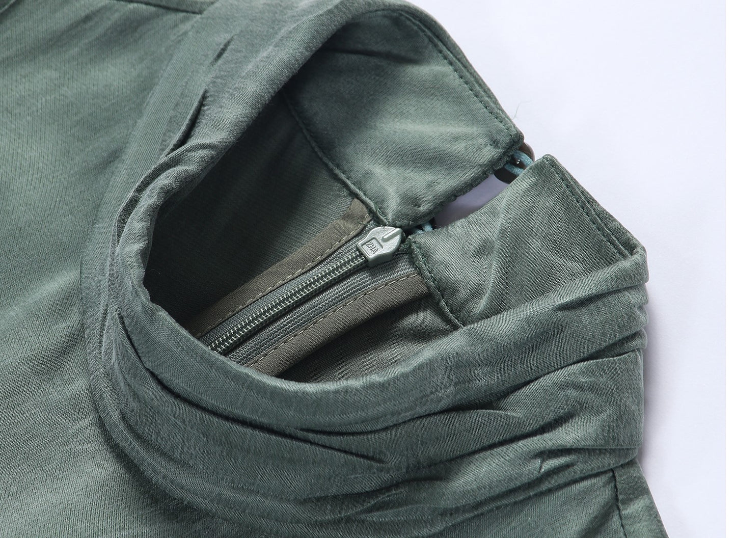 WANGXO | Luxe Cupro Maxi Sleeveless Drape Dress -ISOLINA.