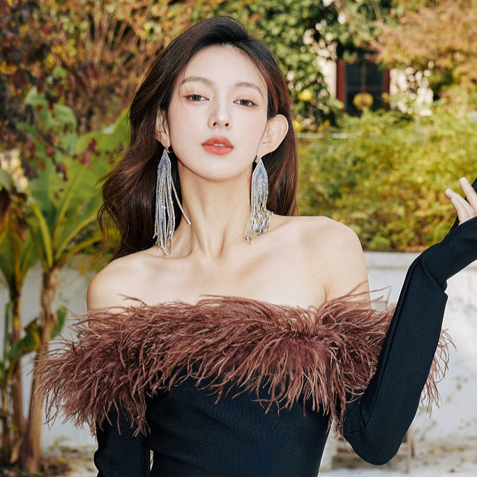 DOLLY High End Blue Diamond Earring-JUA