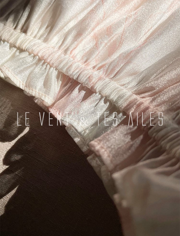 LE VENT&TES AILES Hyacinth Silk Resort Off-Shoulder Robe Maxi wedding guest Dress-KELLY