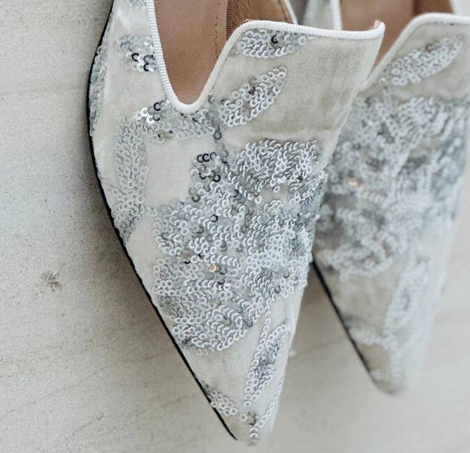 B-FEI Chinese glitter pointed heels-SONDER.