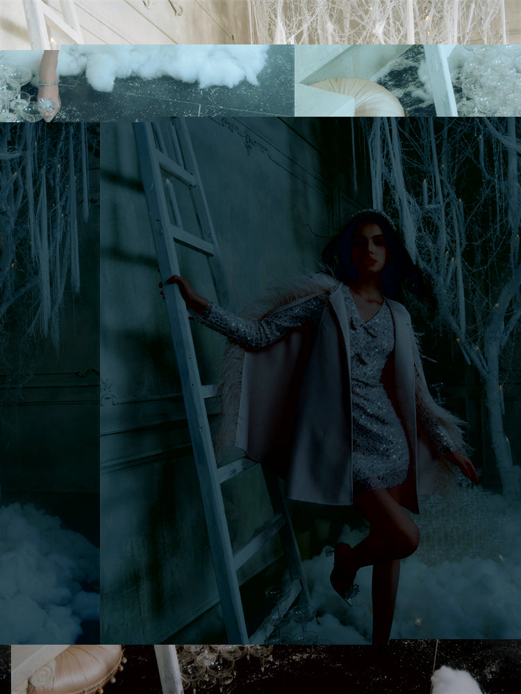 Wardrobes By Chen Luxury Light Pink Round Neck Sleeveless Dinner Coat- Piliok