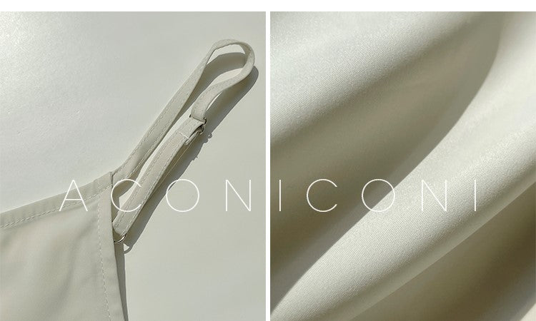 Aconiconi Luxury French Printed Loose Long Chiffon Summer Dress- Green Field Sunny Wind