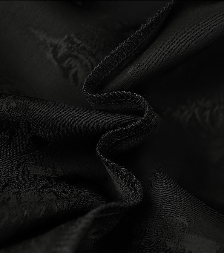 HECO Chinese high-end acetate jacquard drape slimming trousers - QUEEN.