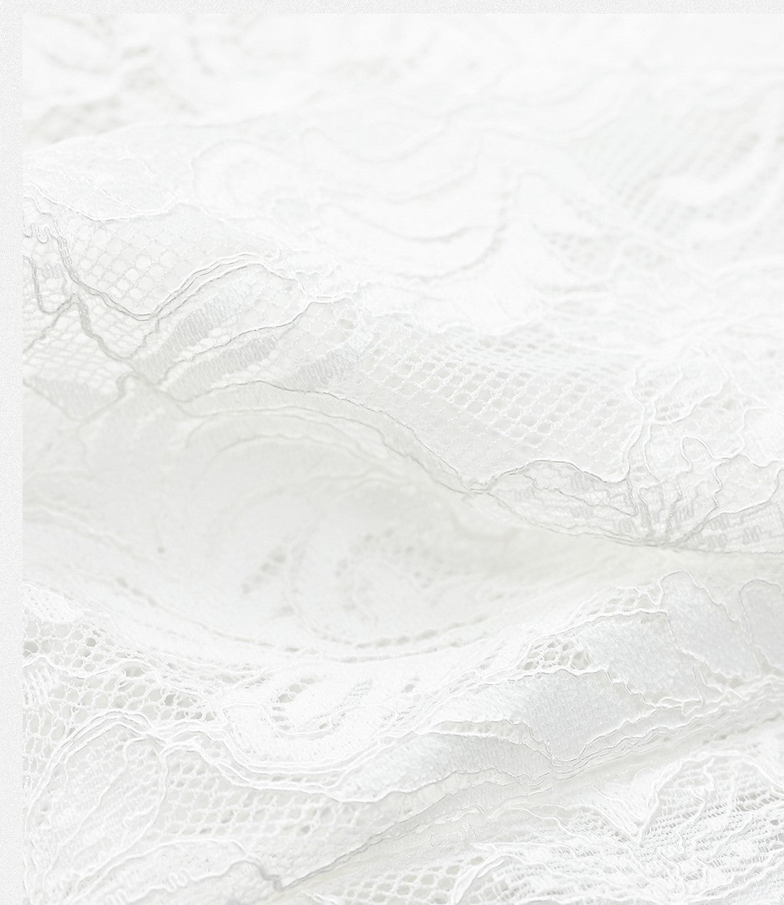 YES BY YESIR | Lace Long Sleeve Sheer White Shirt -AMALITHA.