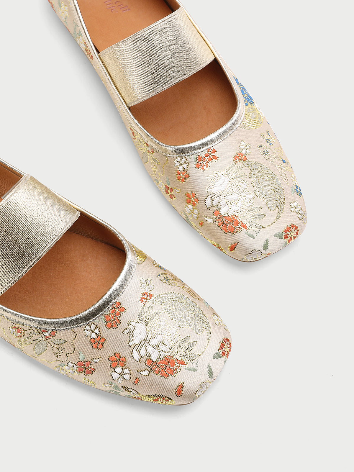 pjjuu Mary Jane new flat embroidered Chinese style shoes - CAUGHT